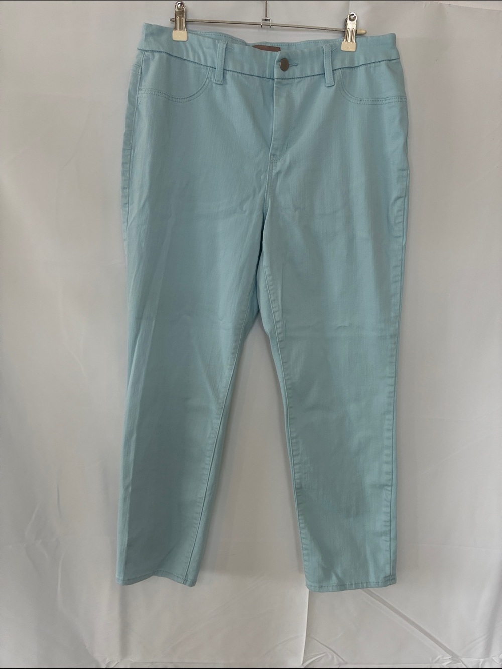 Chico's Light Aqua Straight Leg Jeans